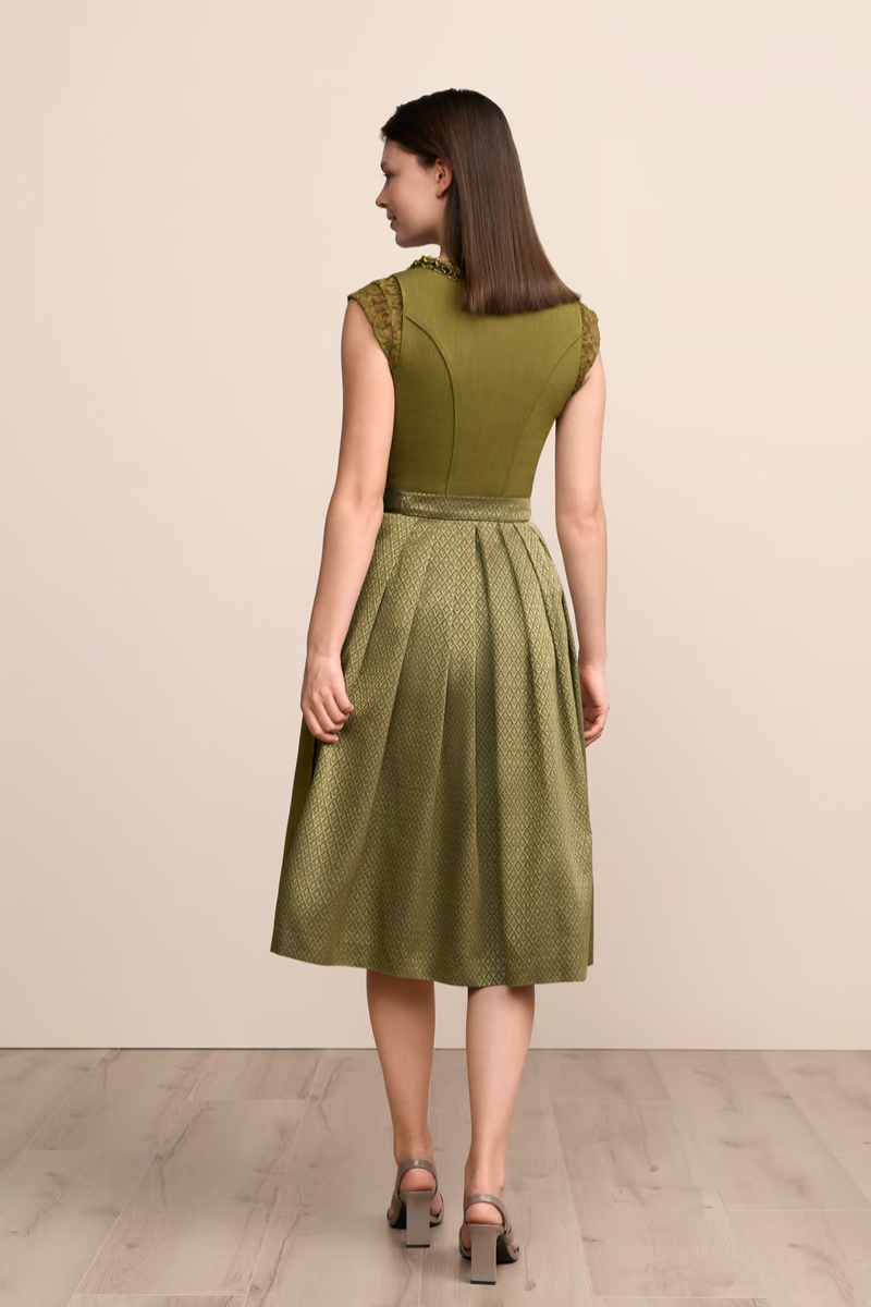 (new) Kruger Long Dirndl 2pcs. 70cm "Anica" olive