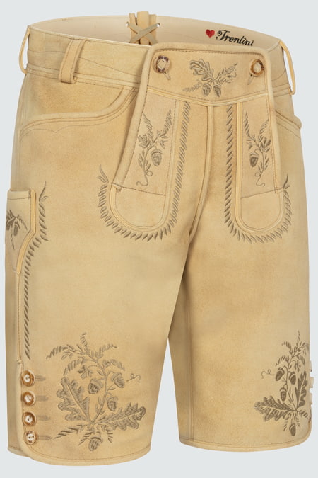 Lederhose Klaus — beige