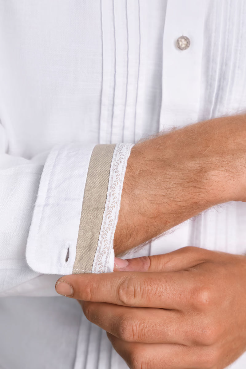 Krueger Traditional  Long Sleeve Shirt "Arion" white