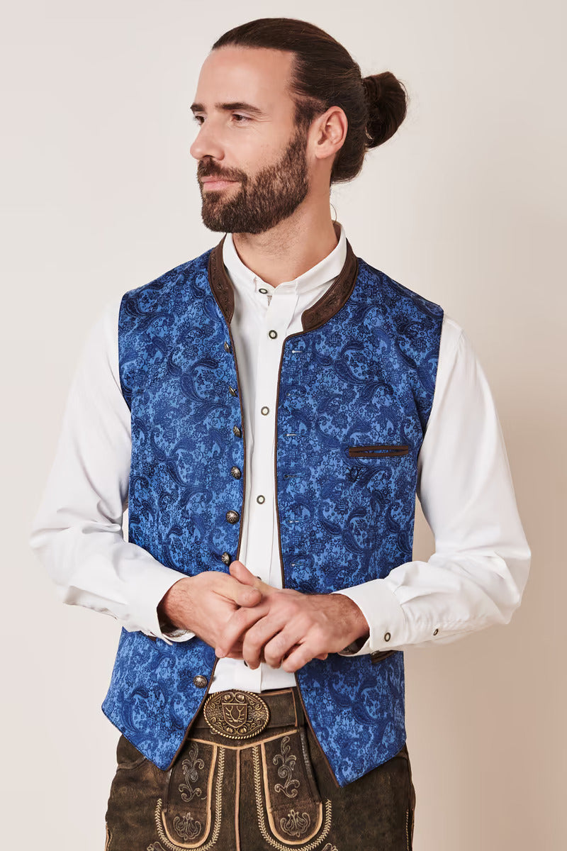 Kruger Traditional Vest "Leano" blue (low stock)