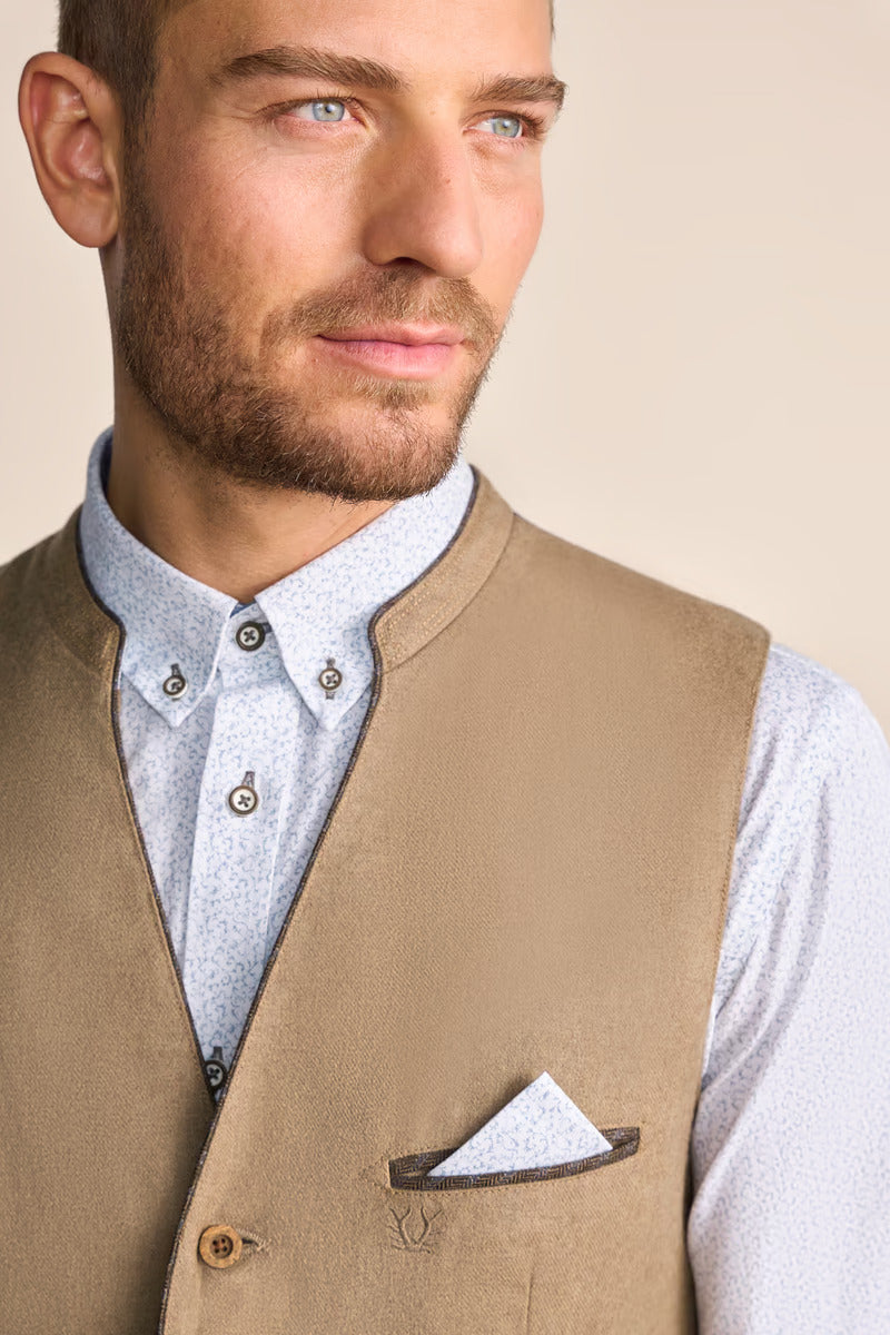 Kruger Traditional Vest "Livius" tan