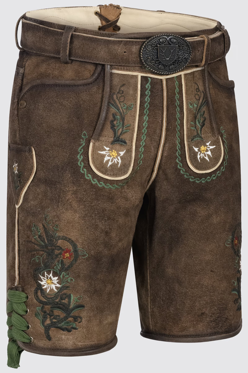 Kruger Men's Lederhosen "Alexander" brown