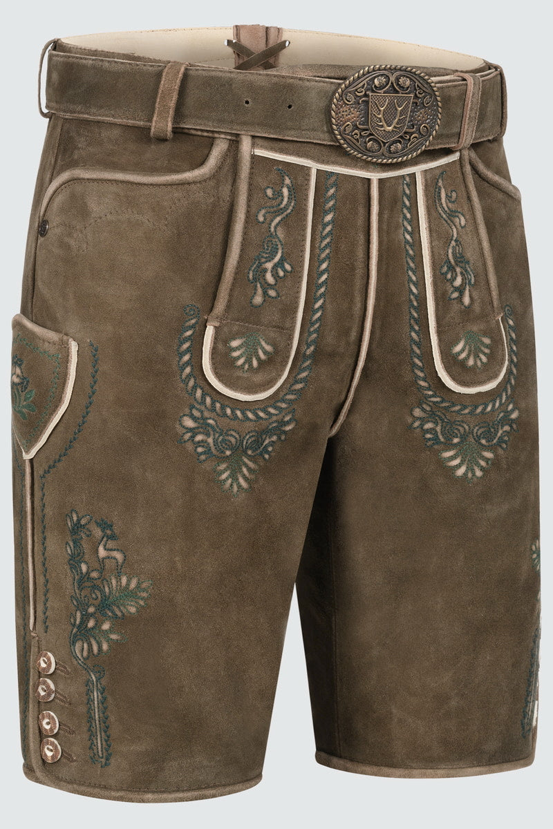 Lederhose Cailan mit Gürtel