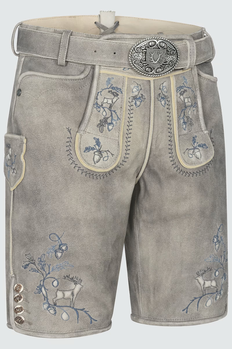 Kruger Men's Lederhosen "Ulfs" gray