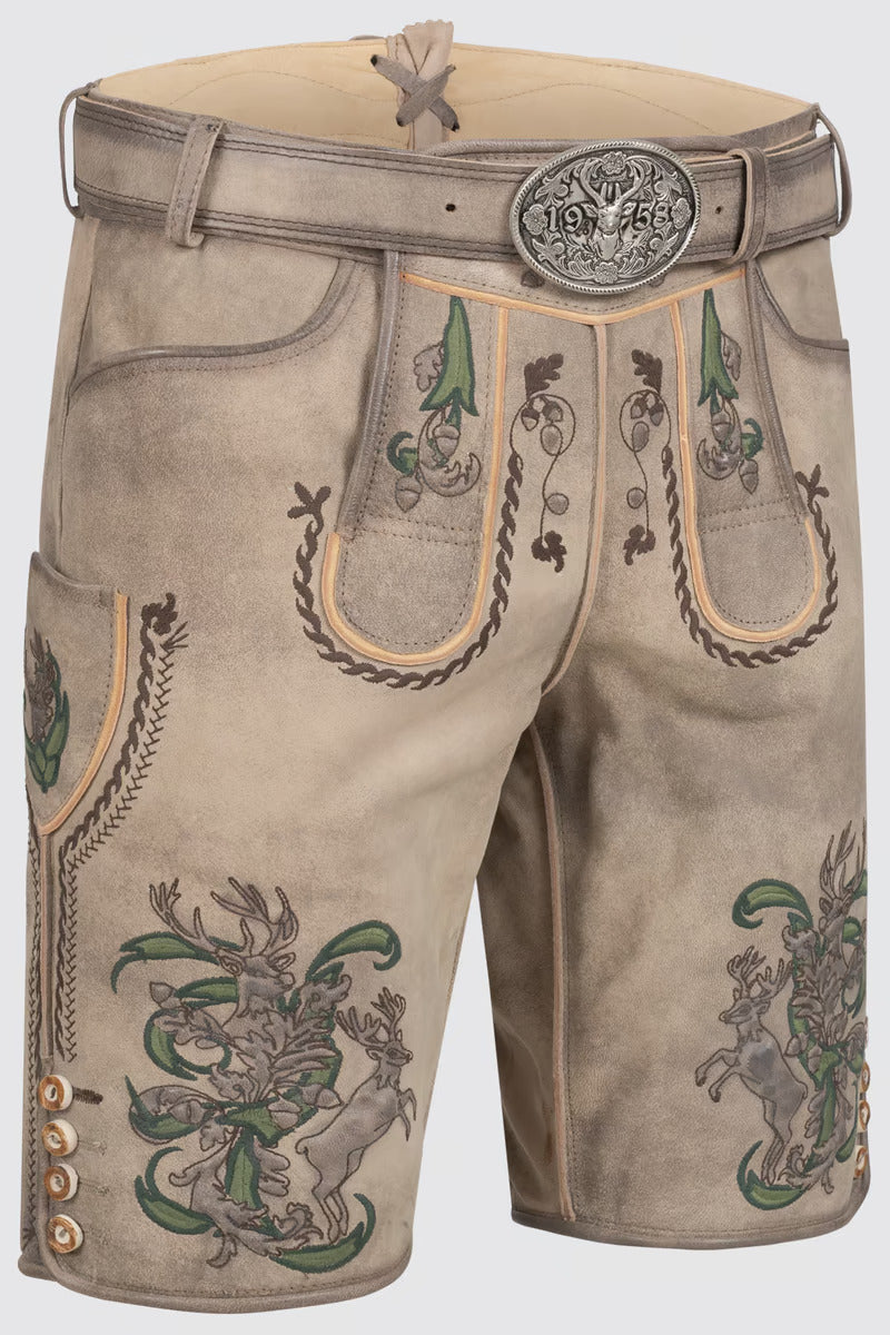 Kruger Men's Lederhosen "Steven" with belt