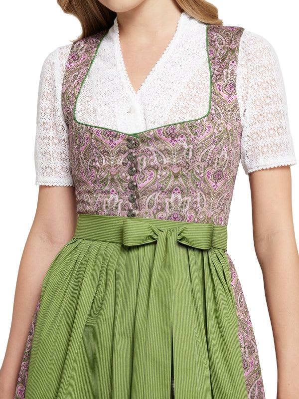 Berwin V-Neck Lace Dirndl Blouse "Clara" white