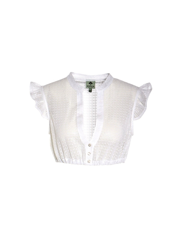 Berwin Short Sleeve Dirndl Blouse "Thea" ecru