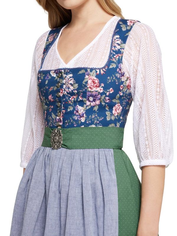 Berwin Wide Sleeve Dirndl Blouse "Ella" white