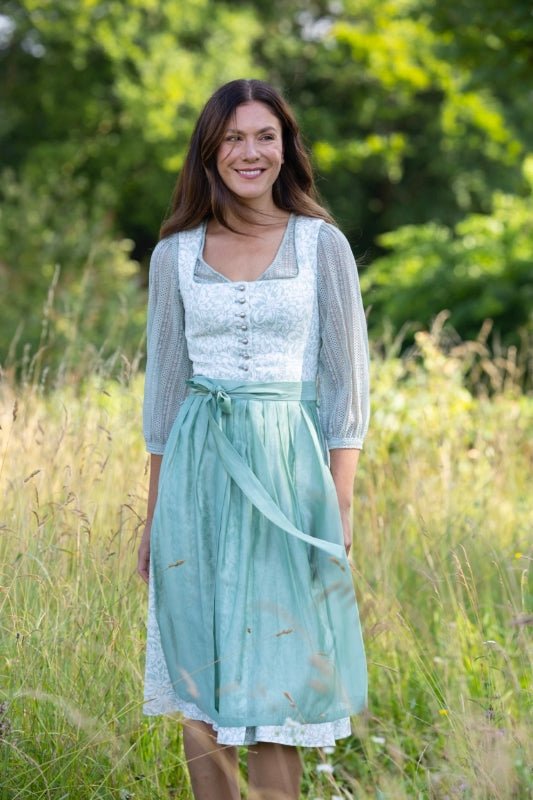 Berwin Wide Sleeve Dirndl Blouse "Ella" sage