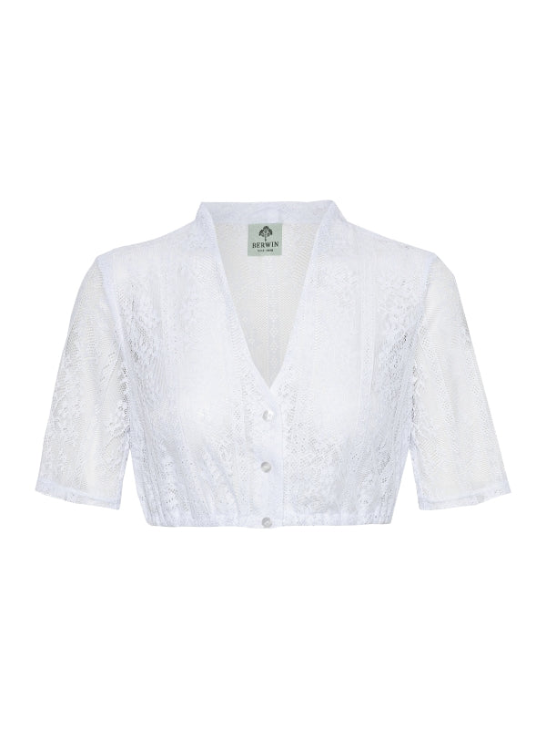 Berwin Dirndl Lace Blouse "Mira" white