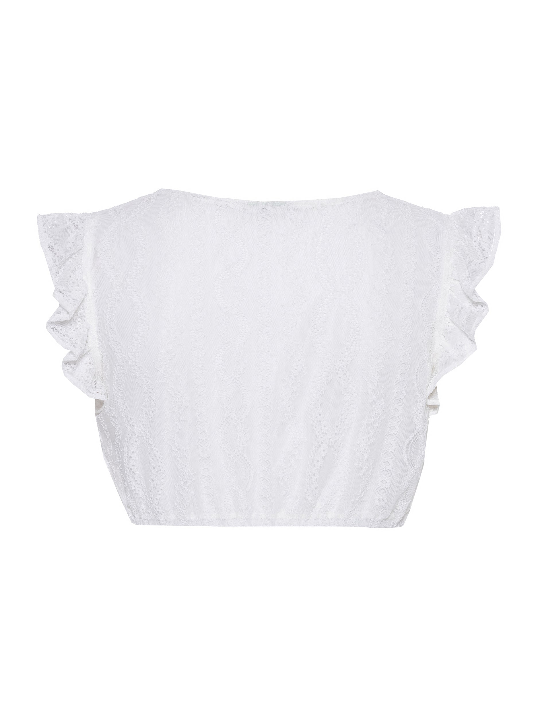 Berwin Cap Sleeve Lace Dirndl Blouse "Nele" white