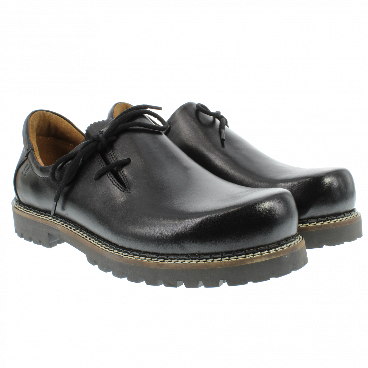 Xaver Mens Haferl Shoes "Josef" black