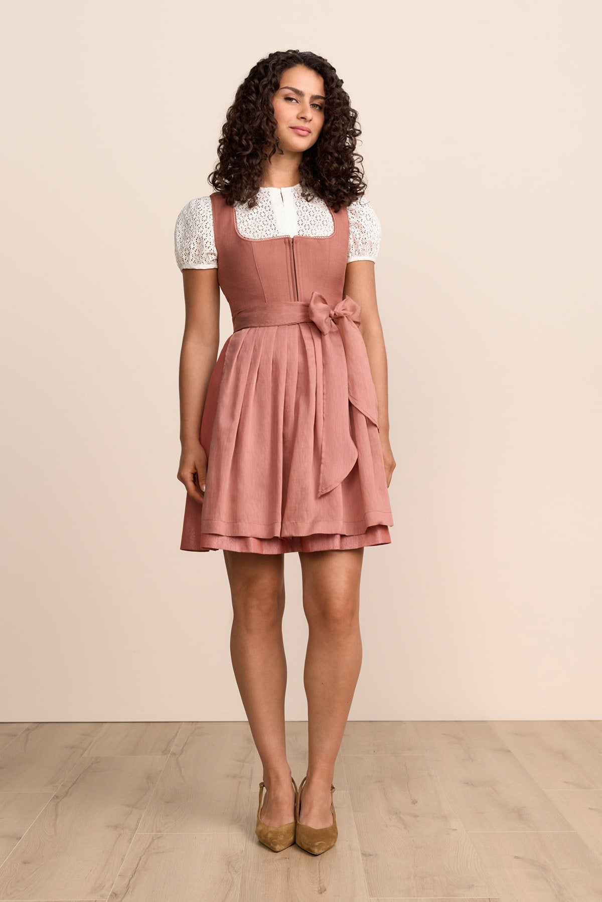 Kruger Luvina mini dirndl in rose, 50cm