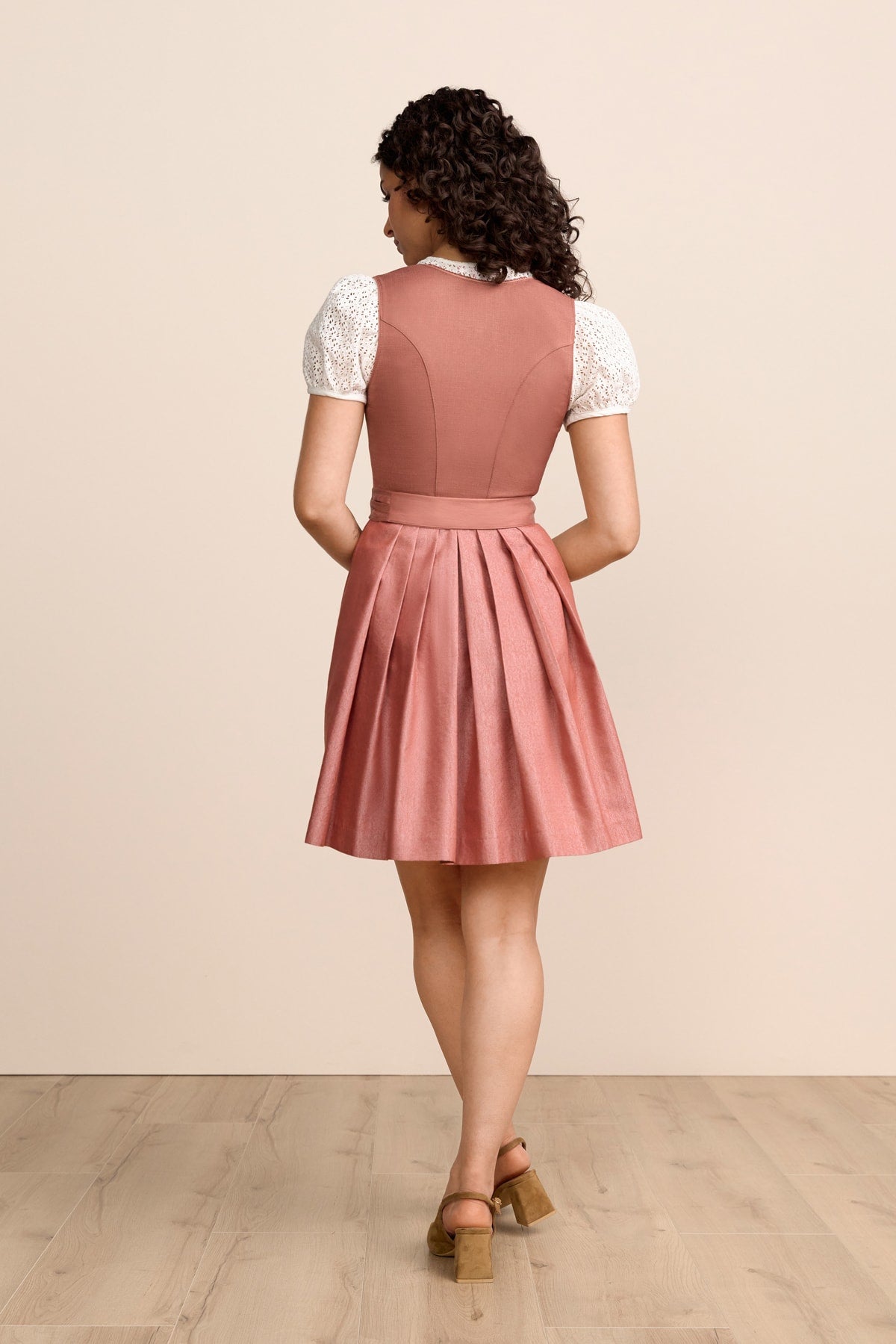 Kruger Luvina mini dirndl in rose, 50cm