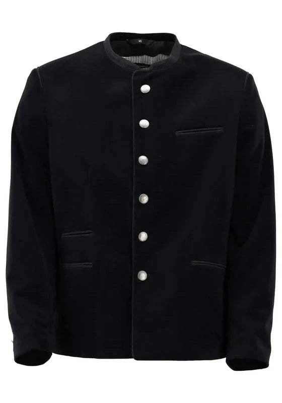Gipfelstürmer Traditional Velvet Jacket "Xenado" black