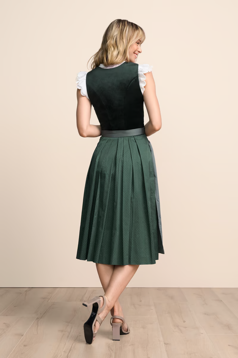 Kruger Long Dirndl 2pcs. 70cm "Avelyn" green
