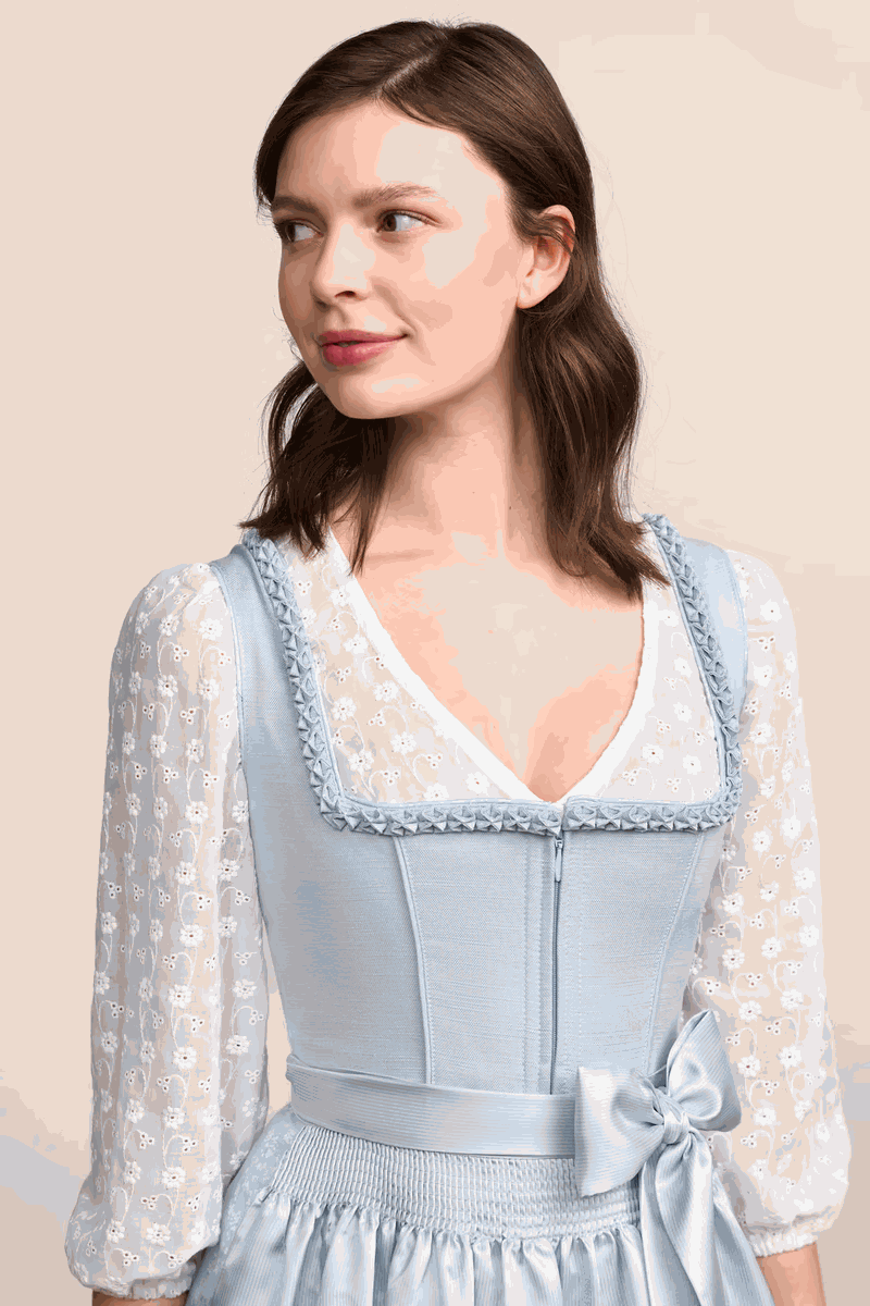 (new) Kruger Midi Dirndl 2pcs. 60cm "Oceana" light blue