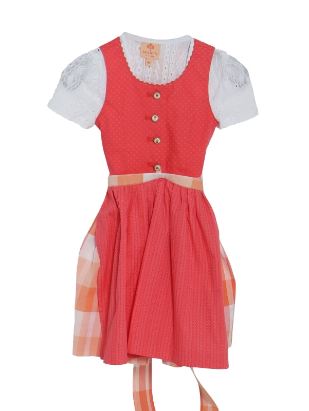Barwolf Girls Dirndl 3 pcs. "Marli" orange