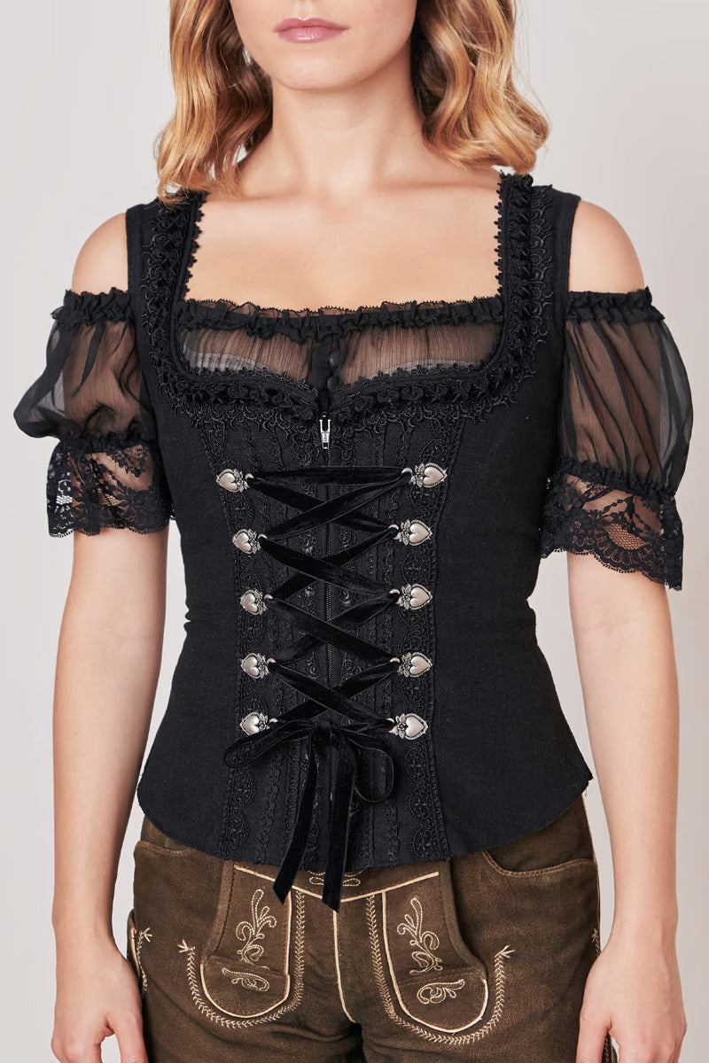 Kruger Traditional Bodice "Moonnight" black