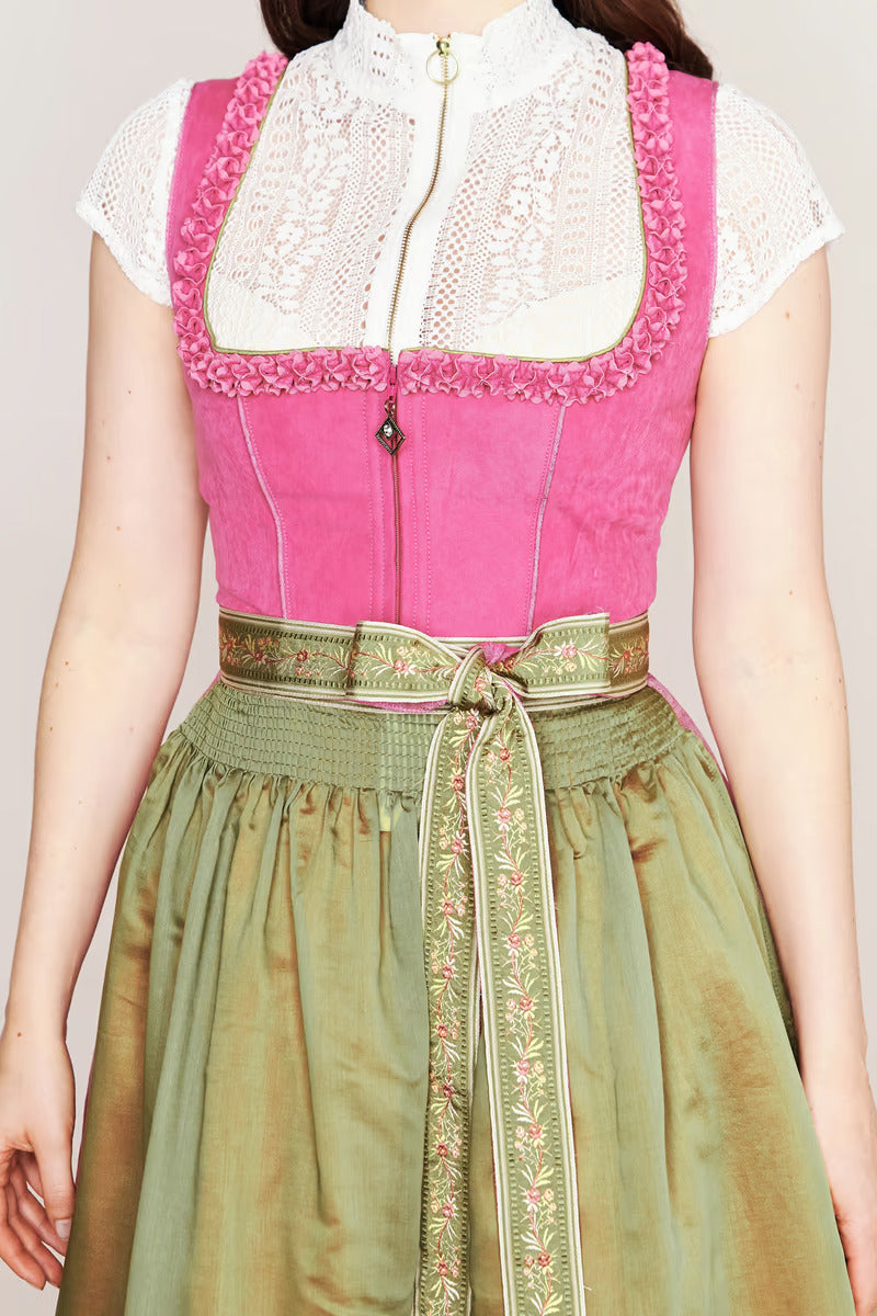Kruger Long Dirndl 2pcs. 70cm "Leevke" red (50) low stock