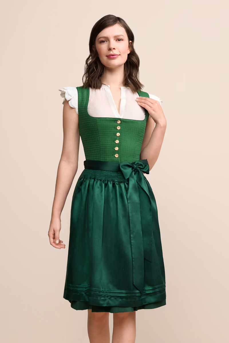 (new) Kruger Midi Dirndl 2pcs. 60cm "Liska" green