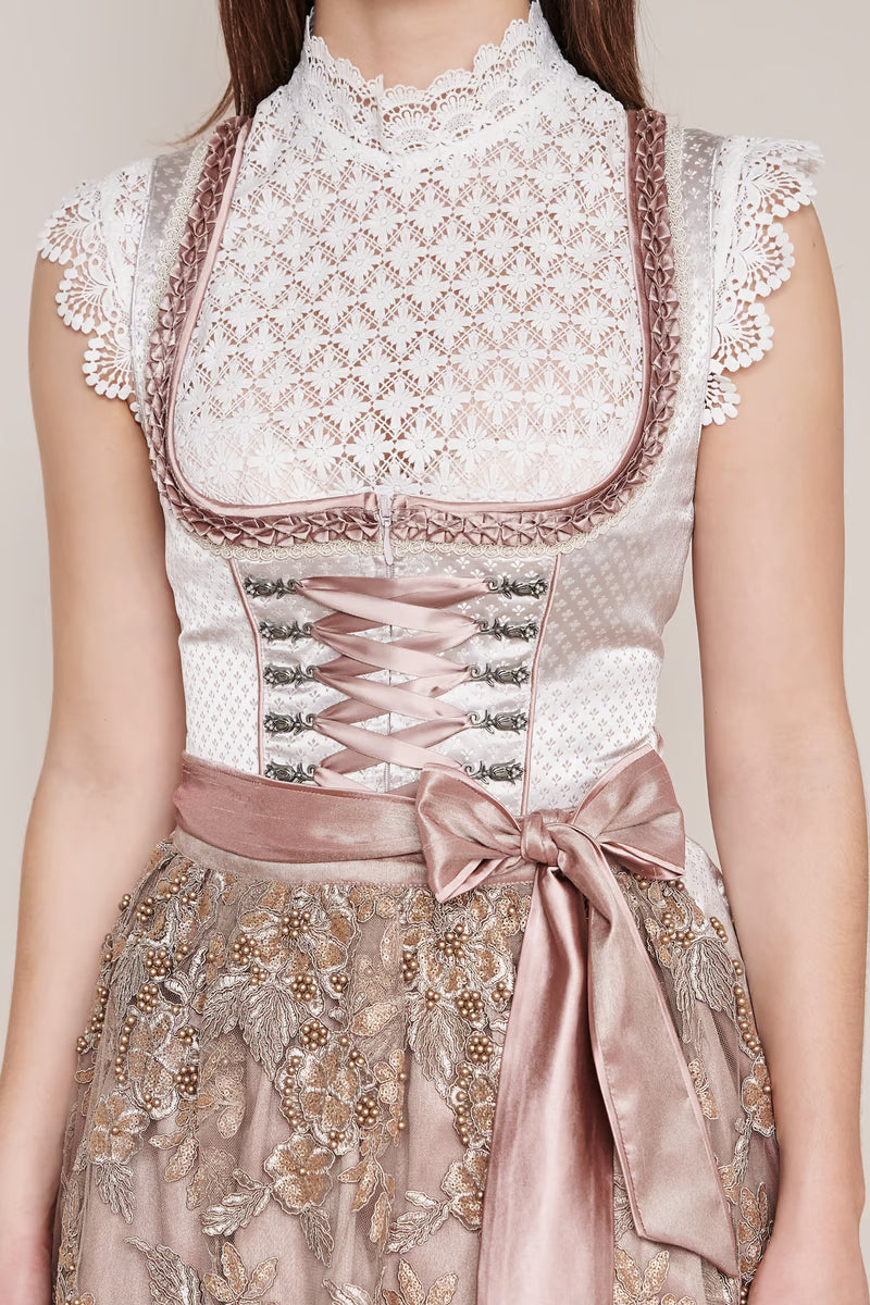 Kruger Mini Dirndl 2pcs. 50cm "Medina" Beige