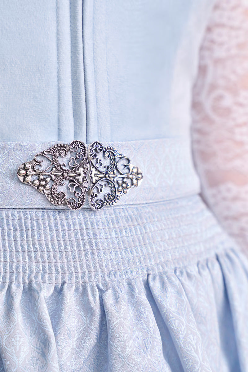 Kruger Mini Dirndl 2pcs. 50cm "Alisha" light blue