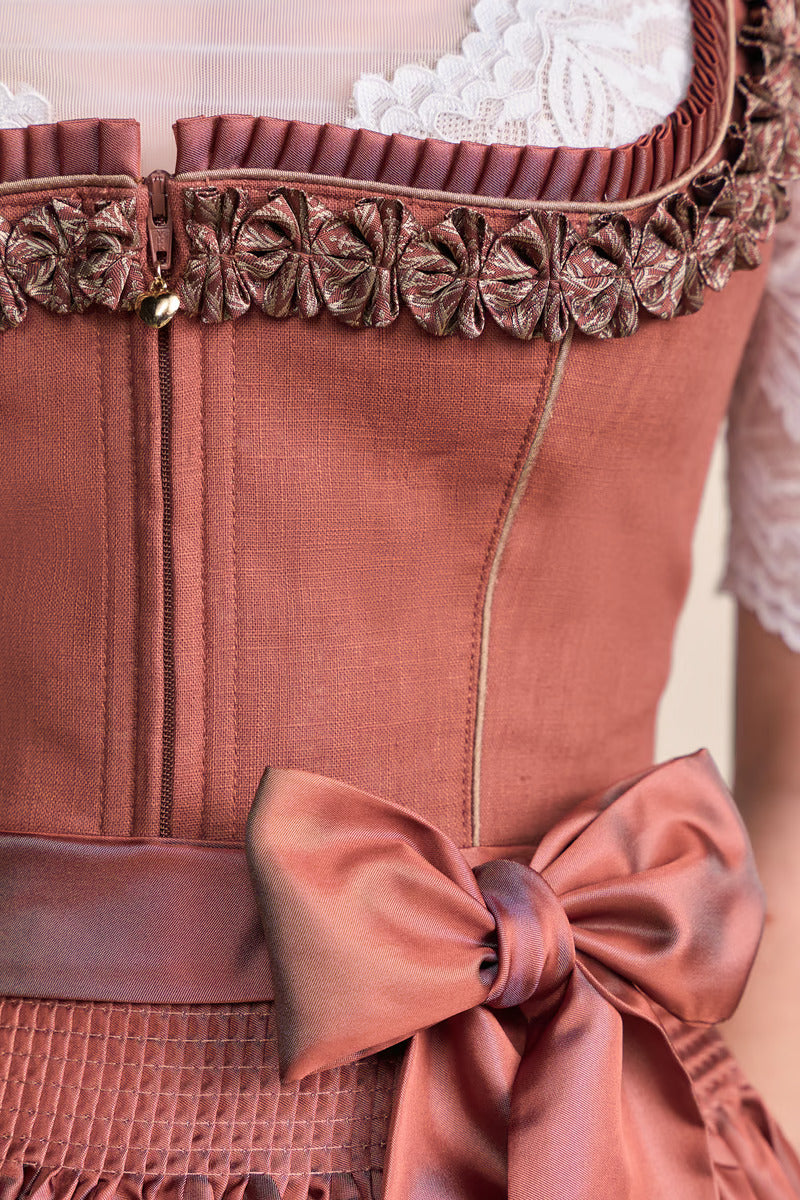 Kruger Midi Dirndl 2pcs. 60cm "Marielle" red (46)
