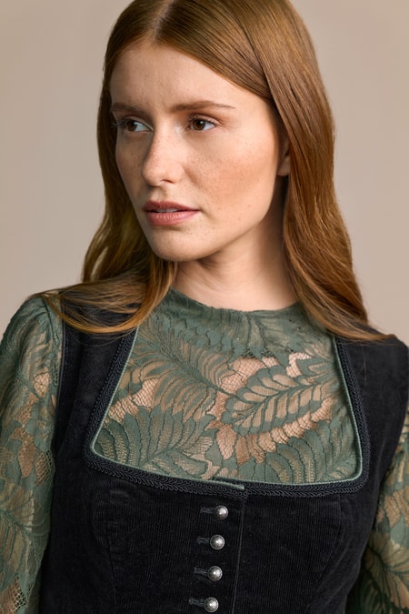 Julia Trentini Romi Dirndl, Black — 70cm Long