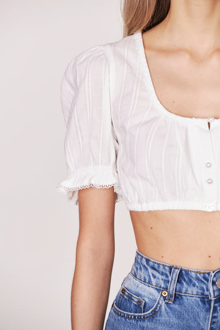 Dirndl blouse Susanna — ecru
