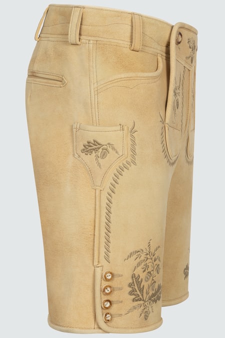 Lederhose Klaus — beige