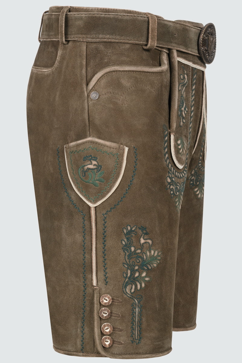 Lederhose Cailan mit Gürtel