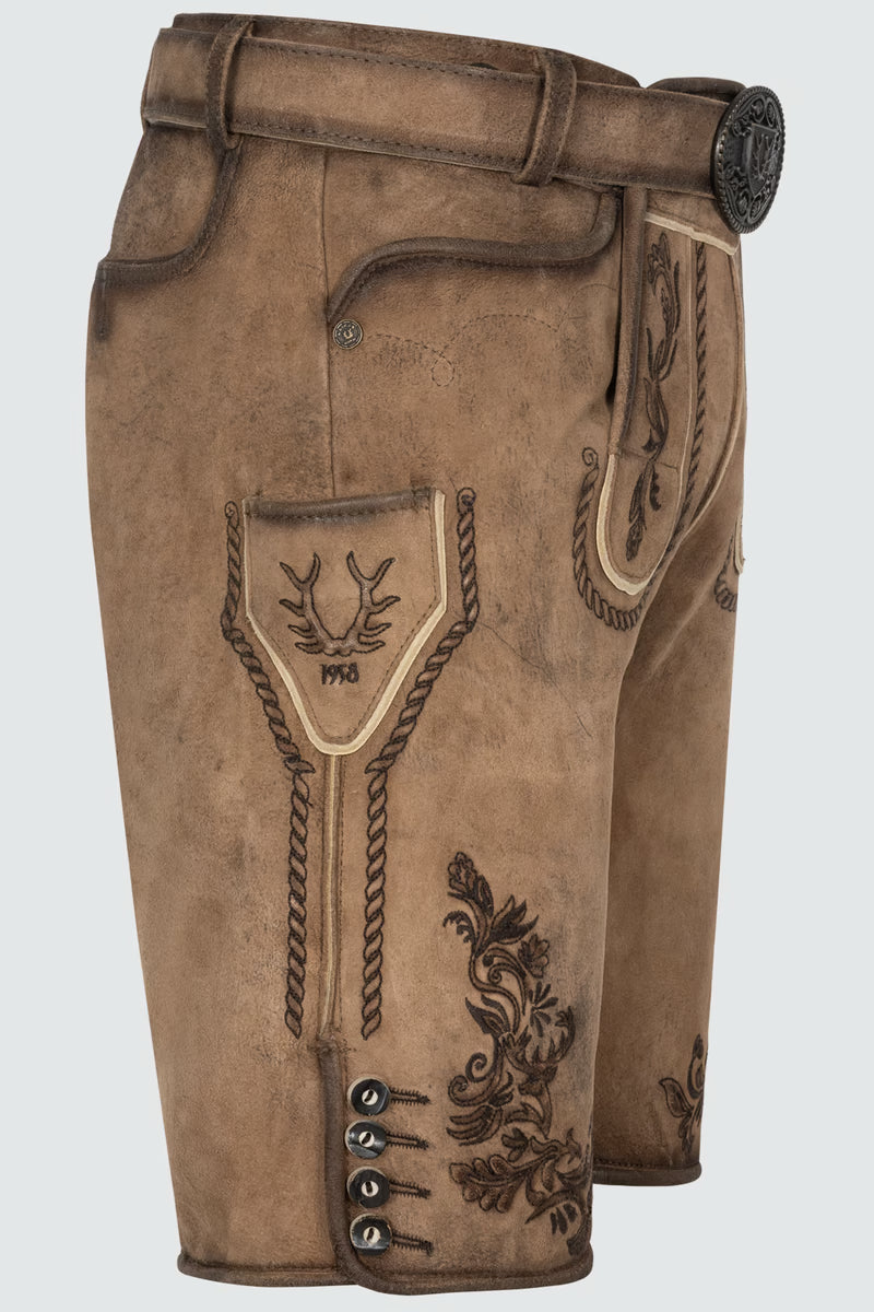 Kruger Men's Lederhosen "Devian" brown