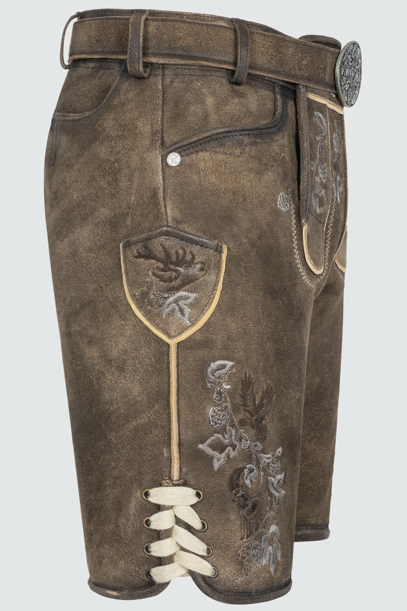 Kruger Men's Lederhosen "Ulli" brown/tan