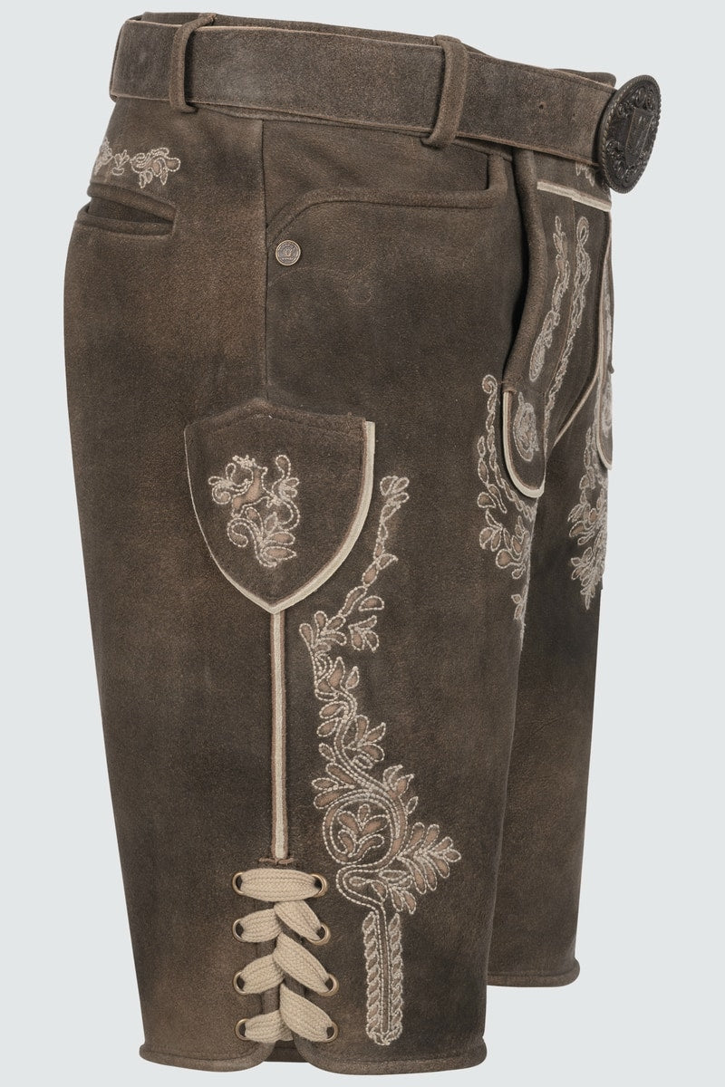 Lederhose Olias mit Gürtel