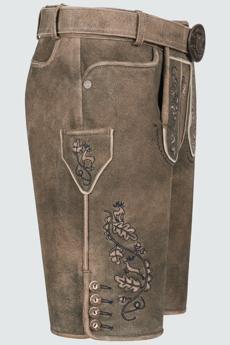 Lederhose Gildo mit Gürtel