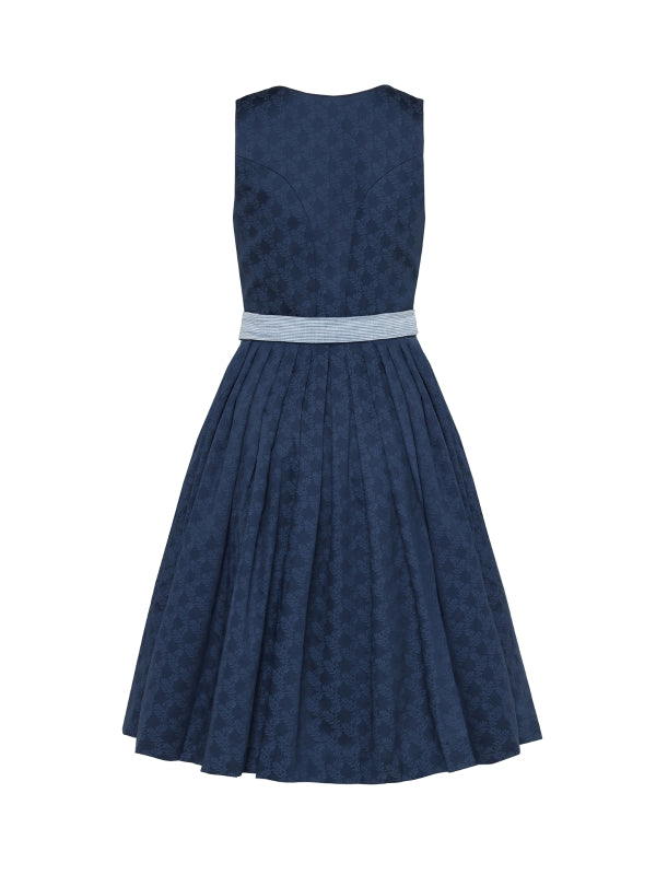 Berwin Long Dirndl 2pcs. 70cm "Dahlia" navy