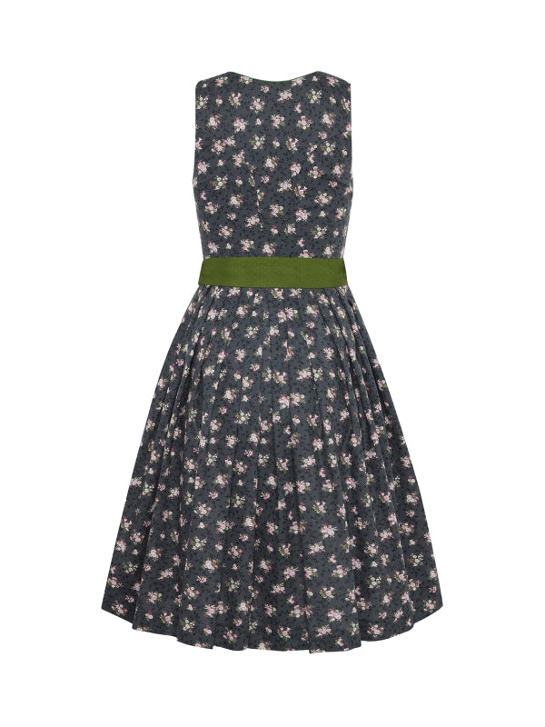 Berwin Long Dirndl 2pcs. 70cm "Ottilie" anthracite