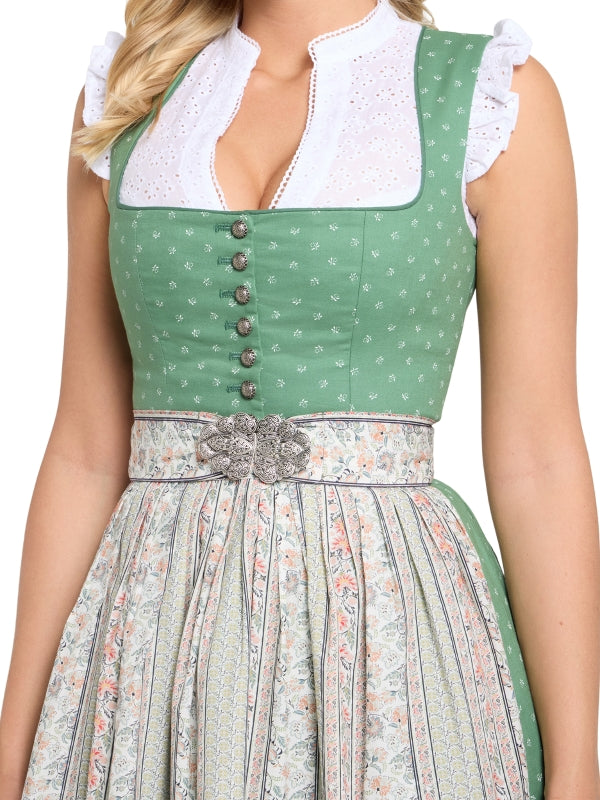 Berwin Long Dirndl 2pcs. 70cm "Klara" green (36)