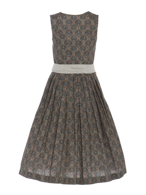 Berwin Long Dirndl 2pcs. 70cm "Hildegard" olive