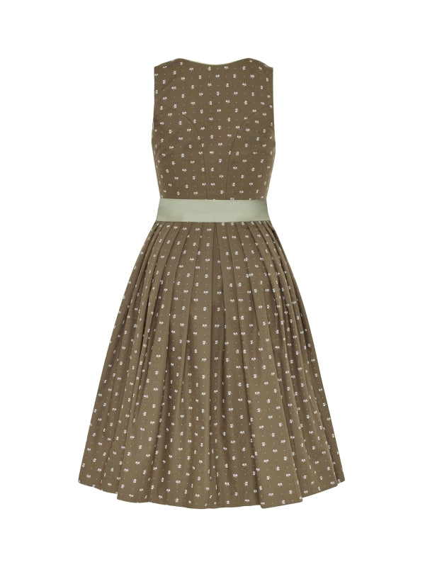 Berwin Long Dirndl 2pcs. 70cm "Verena" olive
