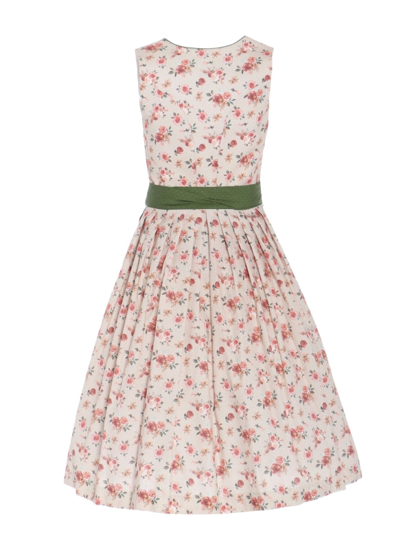 Berwin Long Dirndl 2pcs. 70cm "Alina" floral/green