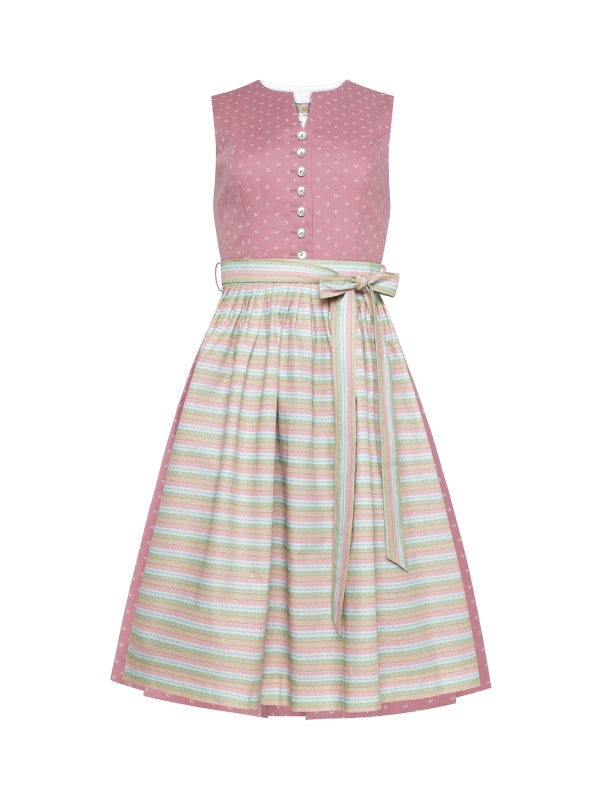 Berwin Long Dirndl 2pcs. 70cm "Rosi" pink