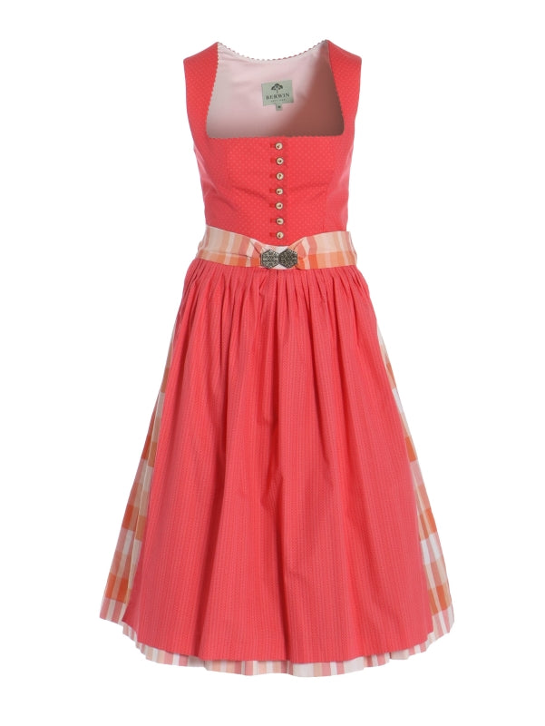 Berwin Long Dirndl 2pcs. 70cm "Marli" orange