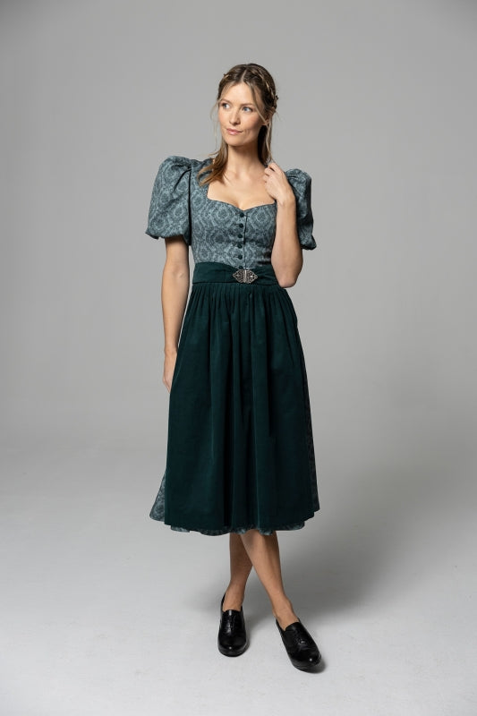 Berwin Long Dirndl 2pcs. 75cm "Liesl" Green