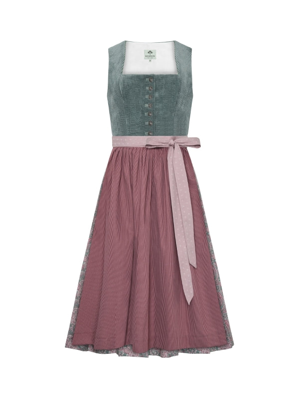 Berwin Long Dirndl 2pcs. 75cm "Lexi" sage