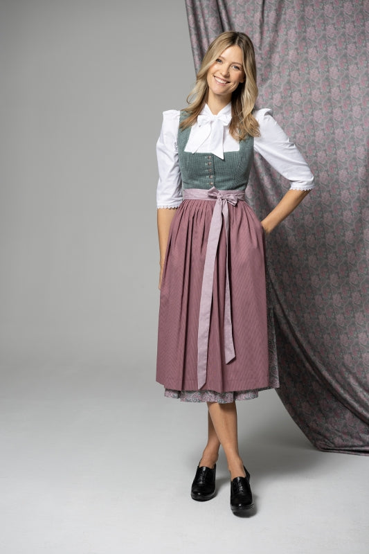 Berwin Long Dirndl 2pcs. 75cm "Lexi" sage (size 36)