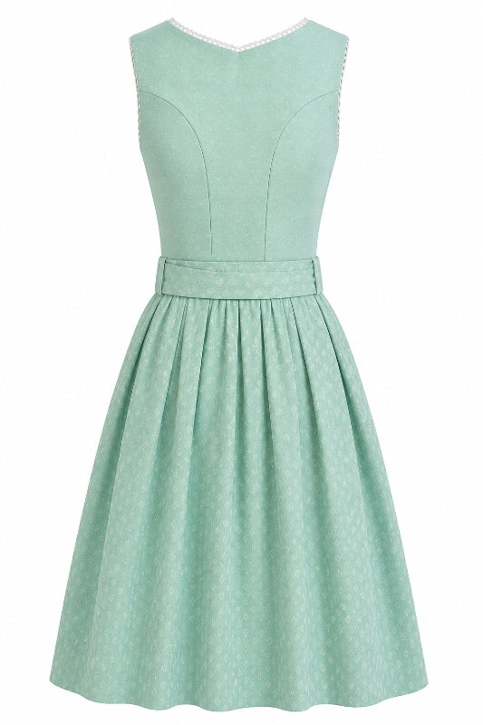 Berwin Long Dirndl 2pcs. 75cm 'Lotte' sage