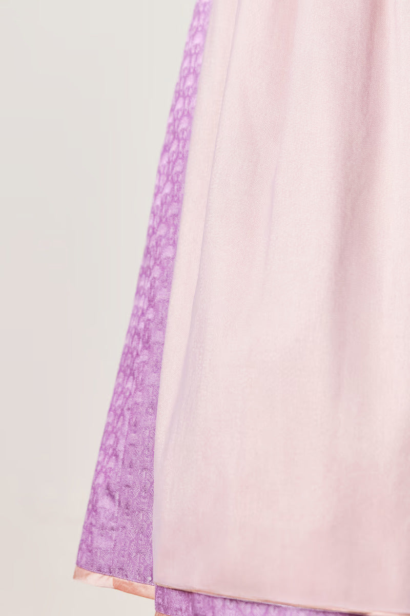 Kruger Long Dirndl 2pcs. 70cm "Amaya" purple (50)