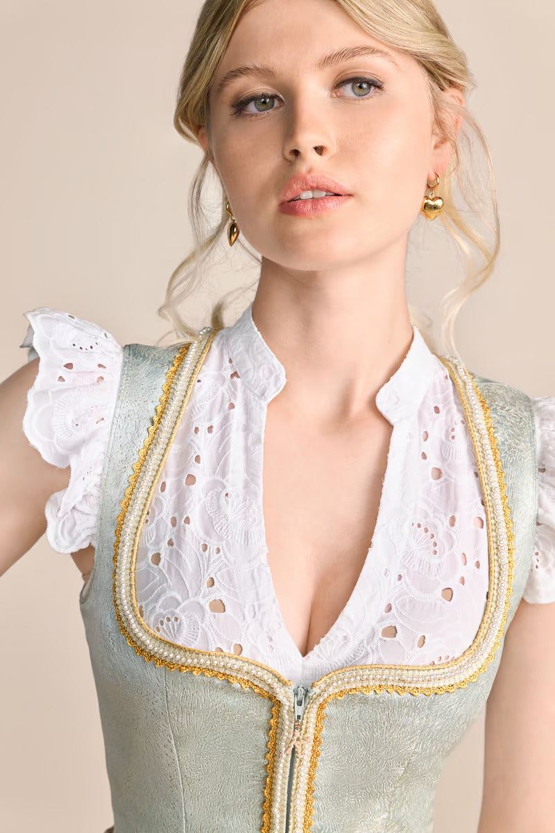 Kruger Mini Dirndl 2pcs. 60cm "Winnie" green (low stock)